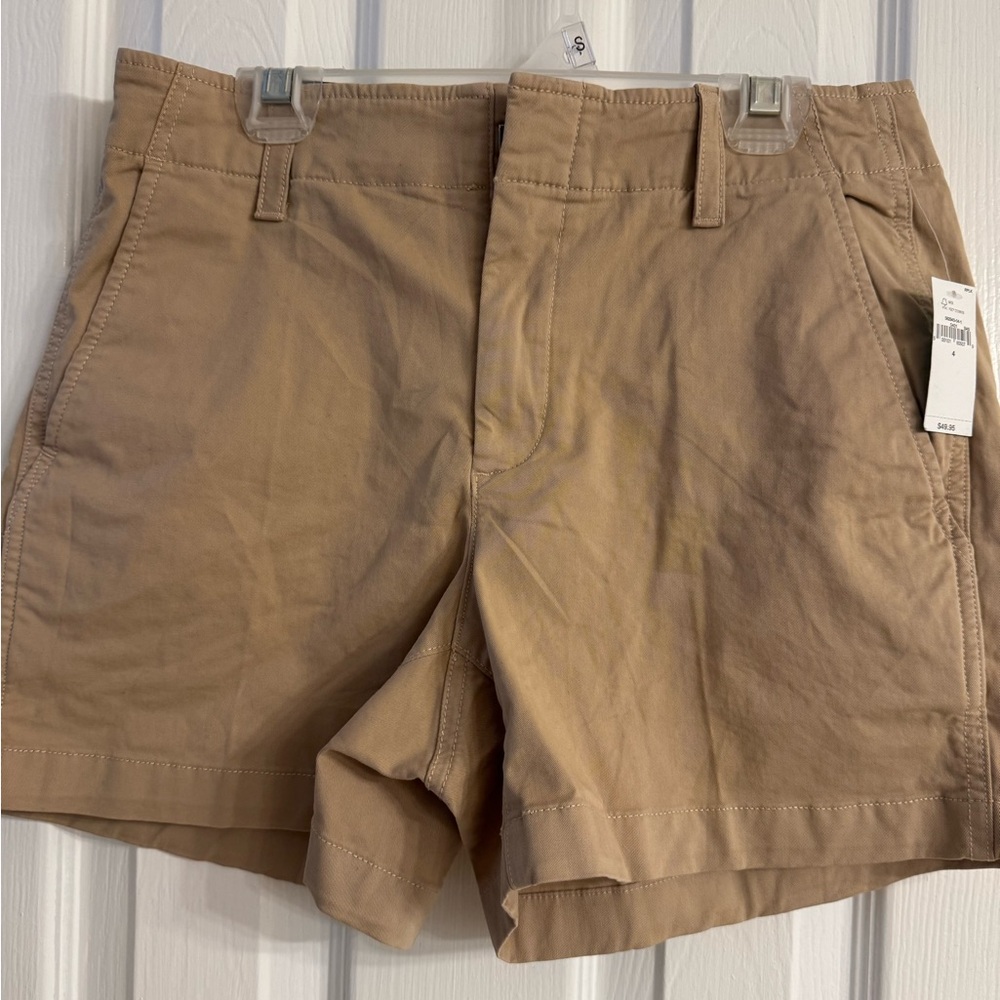 GAP Tan Flat Front Shorts Casual Style